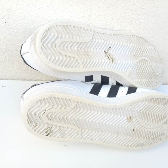 Adidas Men's Size 8.5 White Black Sneakers Shoes - Picture 12 of 13